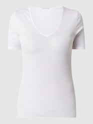 T-shirt z bawełny model ‘Cotton Seamless’ od Hanro - 45