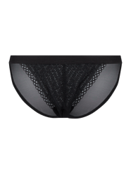 Slip aus Mesh und Spitze von DKNY Schwarz - 14