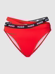 Bikini-Slip mit Label-Detail von HUGO Rot - 9