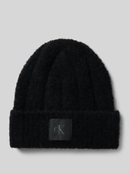 Czapka beanie z efektem bouclé i naszywką z logo od CK Calvin Klein - 32