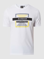 T-shirt o kroju tailored fit z bawełny od Barbour International™ Biały - 20