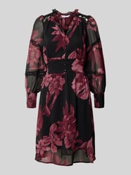 Knielanges Kleid mit V-Ausschnitt Modell 'Ma44rcella' von ZABAIONE - 14