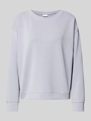 Sweatshirt mit gerippten Abschlüssen von Jake*s Collection Lila - 4