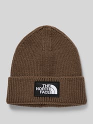 Beanie in gebreide look met logopatch, model 'Box' van The North Face - 20