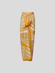 Wickelrock mit grafischem Muster von Emilio Pucci Orange - 45