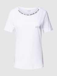 T-Shirt mit Stitching von Liu Jo White Beige - 45