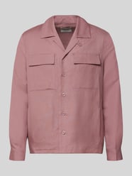 Regular fit overhemdjack van mix van linnen en viscose van Antony Morato - 37