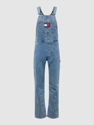 Ogrodniczki z naszywką z logo model ‘DUNGAREE’ od Tommy Jeans Niebieski - 8