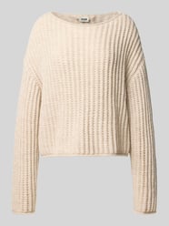 Sweter z dzianiny z okrągłym dekoltem model ‘IMENY’ od DRYKORN - 7