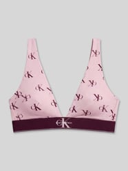Bralette mit Allover-Muster Modell 'LIGHTLY LINED TRIANGLE' von Calvin Klein Underwear Pink - 39