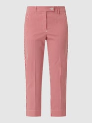 Korte broek met streepmotief, model 'Vera' van Zerres Rood - 4