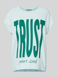 T-Shirt mit Statement-Print von Smith and Soul Blau - 43