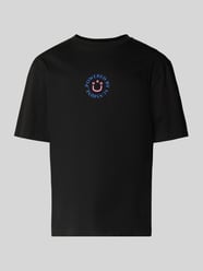 T-Shirt mit Label-Print Modell 'Napoka' von Hugo Blue - 3
