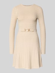 Minikleid aus Viskose-Mix in Strick-Optik Modell 'Hana' von GUESS Beige - 1