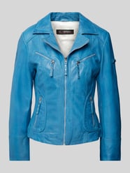 Jacke mit Reißverschlusstaschen von Cabrini Blau - 9