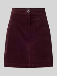 Licht uitlopende minirok van katoenmix van Marc O'Polo Bordeaux - 9