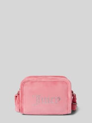 Crossbodytas met strass-steentjes, model 'KIMBERLY' van Juicy Couture Fuchsia - 5