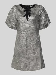 Relaxed fit mini-jurk met sierstrikken, model 'Detona' van B.Young - 13