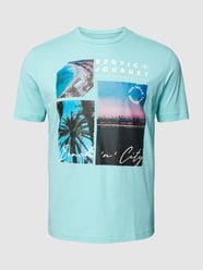 PLUS SIZE T-Shirt mit Motiv-Print von Tom Tailor Plus Mint - 34