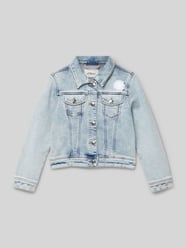 Kurtka jeansowa o kroju regular fit z efektem Garment Dye i kwiatową aplikacją od s.Oliver RED LABEL - 10