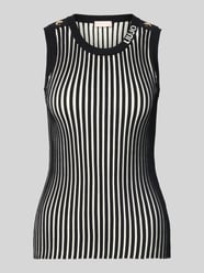 Tricottop van viscosemix met sierknopen van Liu Jo Sport - 1