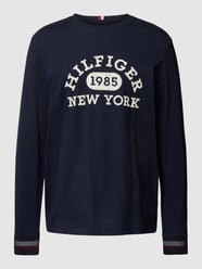 Longsleeve mit Label-Print Modell 'COLLEGIATE' von Tommy Hilfiger Blau - 38