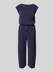 Jumpsuit mit Tunnelzug von comma Casual Identity Blau - 34