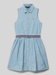 Kleid mit durchgehender Knopfleiste Modell 'ADALENE' von Polo Ralph Lauren Kids - 40