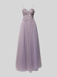 Avondjurk met glitter-mesh van Laona - 3