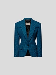 Blazer mit Hahnentrittmuster von Alexandre Vauthier Blau / Türkis - 3