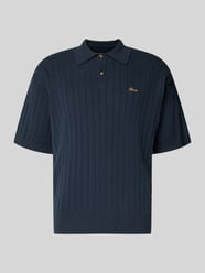 Regular Fit Strick-Poloshirt mit Label-Stitching von BLKVIS - 32