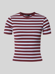 Slim Fit T-Shirt mit Viskose-Anteil Modell 'JUNE' von ONLY Bordeaux - 25