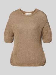 Boxy Fit Pullover aus Baumwoll-Mix von Marc O'Polo Beige - 2