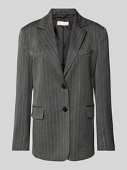 Regular Fit Longblazer mit Viskose-Anteil von Liu Jo White Grau - 36