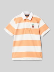 Regular Fit Poloshirt Motiv- und Label-Stitching von Polo Ralph Lauren Teens Orange - 41