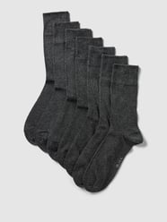Socken mit Label-Stitching im 7er-Pack von MCNEAL Grau - 38