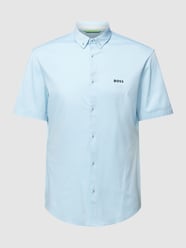 Freizeithemd mit Button-Down-Kragen Modell 'BIADIA' von BOSS Green Blau - 43