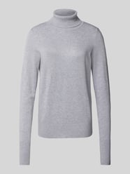 Gebreide pullover met ribboorden van Christian Berg Woman Grijs / zwart - 1