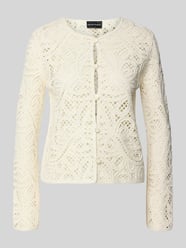 Strickjacke mit Rundhalsausschnitt und Knopfleiste von Emporio Armani - 7