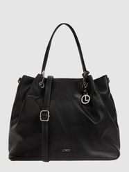 Shopper in Leder-Optik Modell 'Ebony' von L.Credi Schwarz - 39