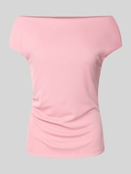 T-Shirt mit U-Boot-Ausschnitt von Lauren Ralph Lauren Pink - 43