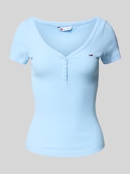 Slim Fit T-Shirt in Waffelstrick von Tommy Jeans - 25