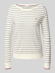 Bluzka z długim rękawem o kroju regular fit z mieszanki bawełny od Tommy Hilfiger - 32