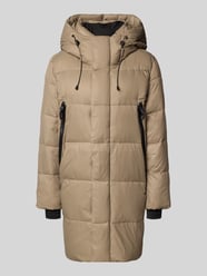 Regular fit lange gewatteerde jas met vulling van eendendons van WITHBLACK Beige - 17