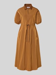 midi-jurk met korte ritssluiting en trekkoord bij de taille van Rich & Royal - 14