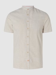 Slim Fit Leinenhemd  von Colours & Sons Weiß - 34