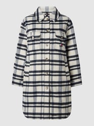 PLUS SIZE lange jas met wol  van Tommy Jeans Curve Wit - 14