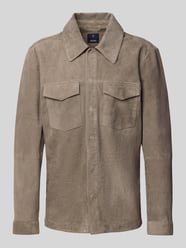 Hemdjacke aus Ziegenvelours mit Brusttaschen Modell 'Torn' von JOOP! Collection - 31