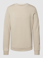 Sweatshirt met labelstitching, model 'Abel' van MOS MOSH Beige - 28