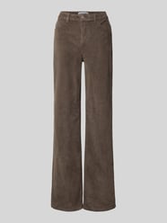Wide fit corduroy broek van elastische katoenmix model 'YOLANDA' van NOISY MAY® - 4